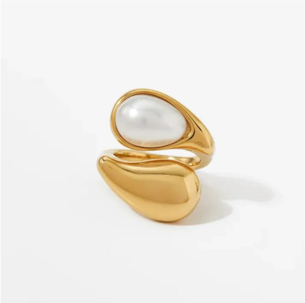 Pearl Open Ring