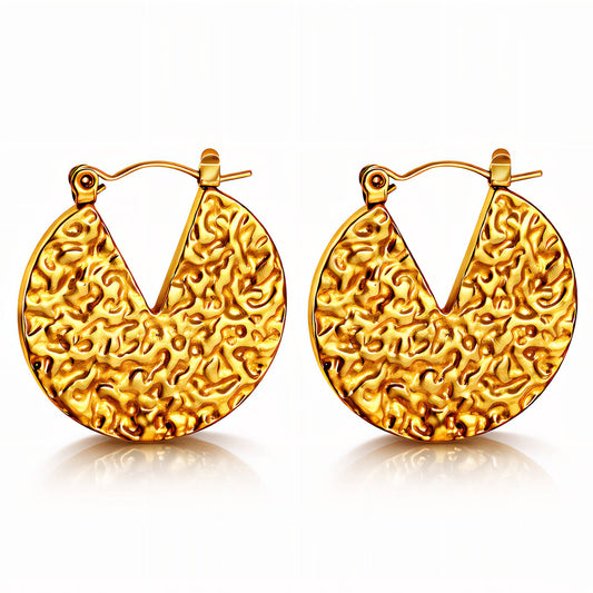 Gilded Relic Hoops Earrings