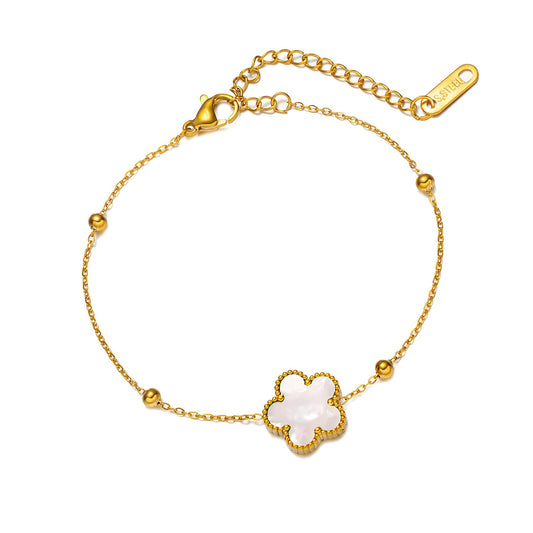 Ivory Clover Bracelet