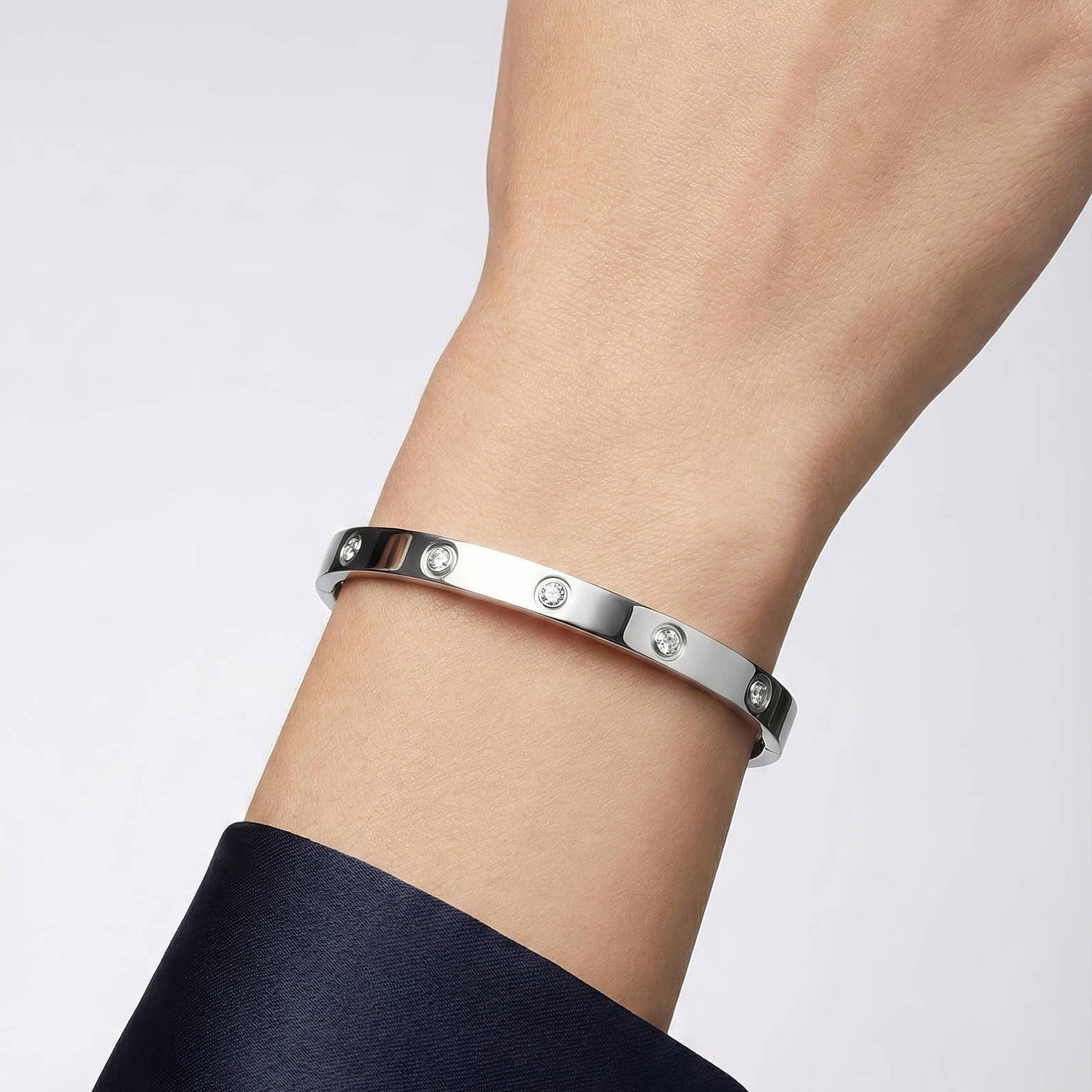 Axis Stainless Steel Bangle
