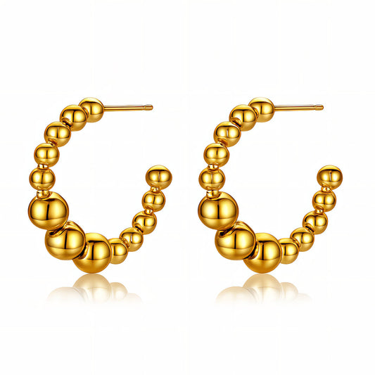 Aurelia Sphere Hoops Earrings