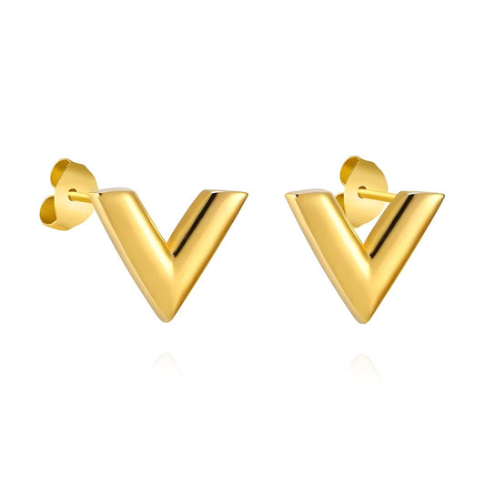 Imperial V Stud Earrings